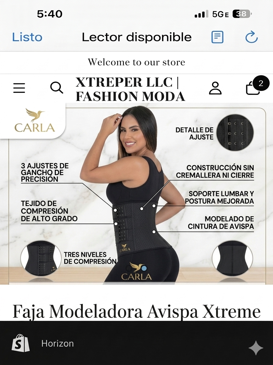 Faja Moldeadora Avispa Xtreme