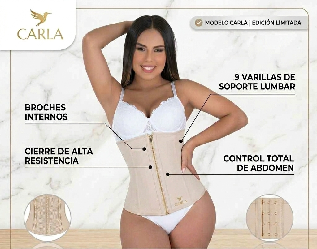 Cinturilla Colombiana Carla: Cintura de Avispa al Instante