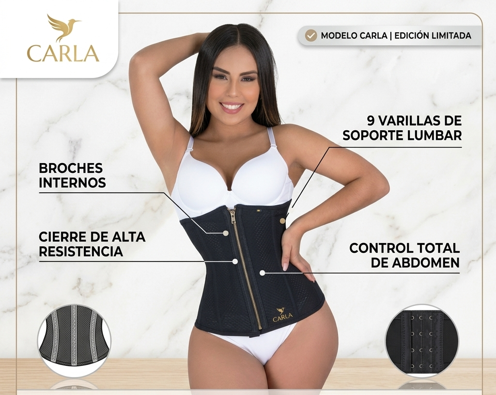 Cinturilla Colombiana Carla: Cintura de Avispa al Instante